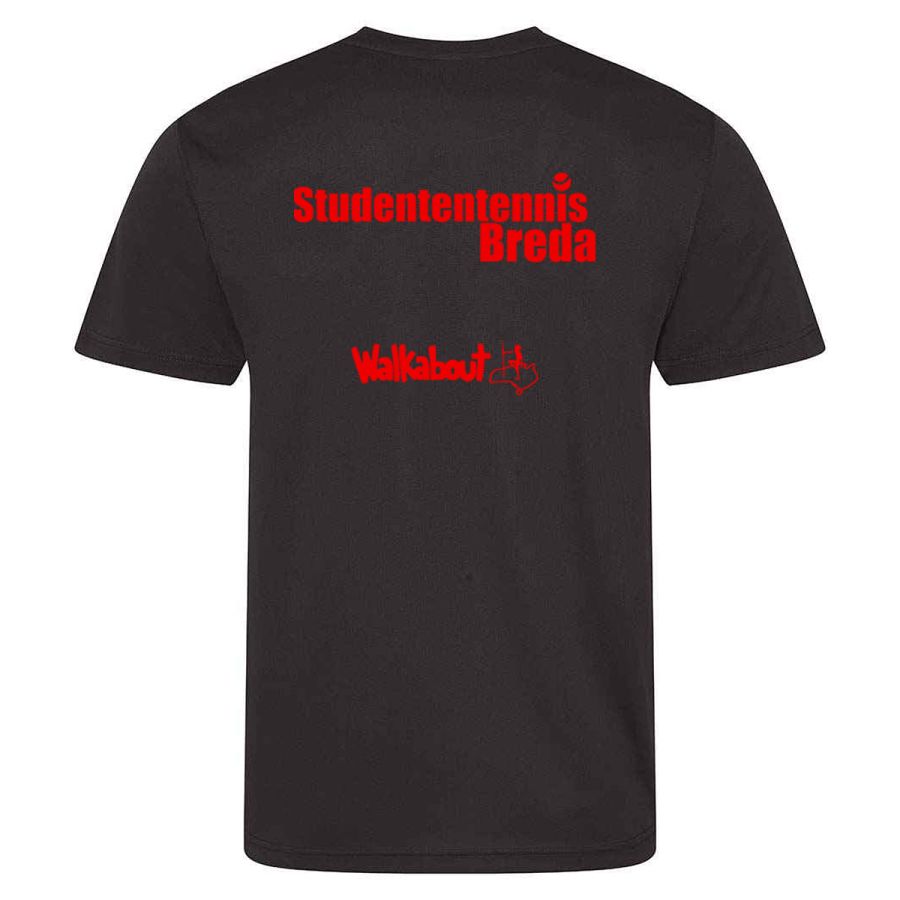 Herenshirt Studententennis Breda - zwart